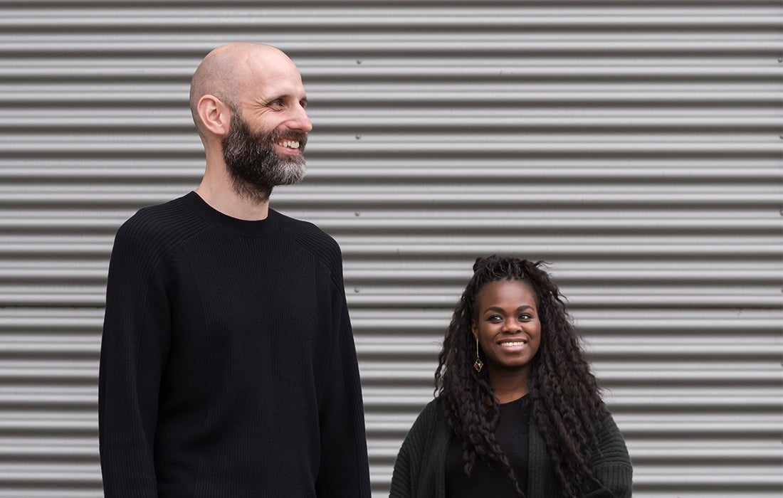 Portræt af designerne Mimy A. Diar og Ad Luijten, grundlæggere af designstudiet Beaverhausen.