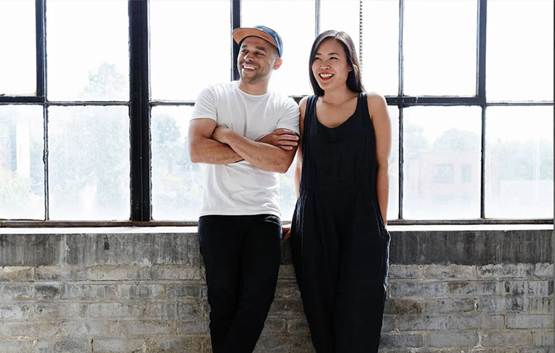 Designerne Jessica Nakanishi og Jonathan Sabine, grundlæggere af designstudiet MSDS Studio.