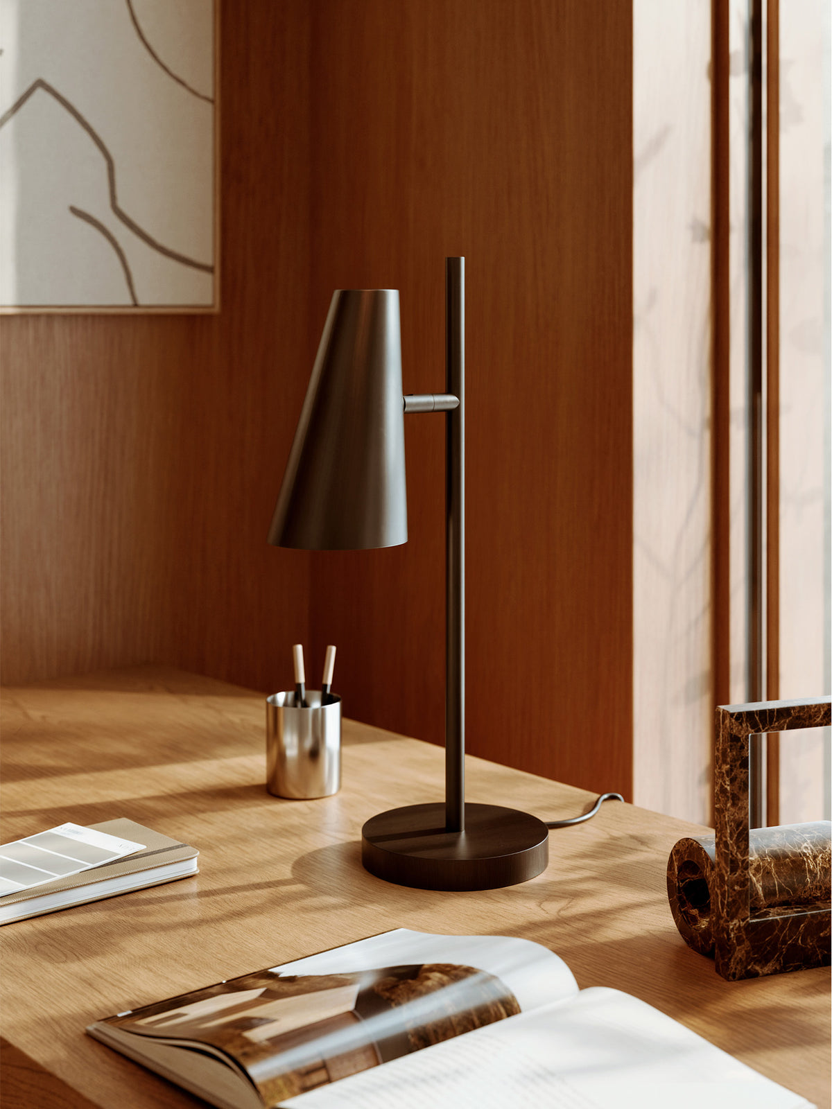 Cono Bordlampe - Sort