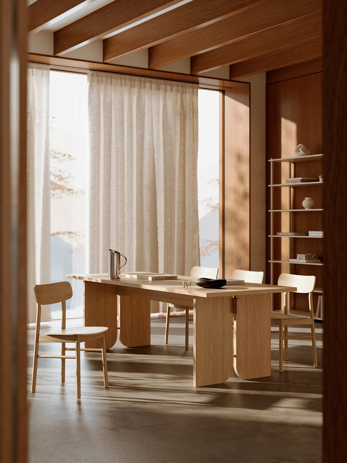 Kimono Spisebord - Eg