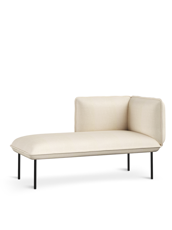 Nakki Lobby - Chaise longue right module - Off white