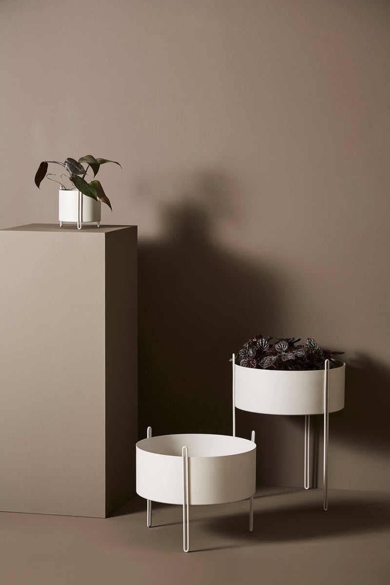 Pidestall planter (Medium) - Grey