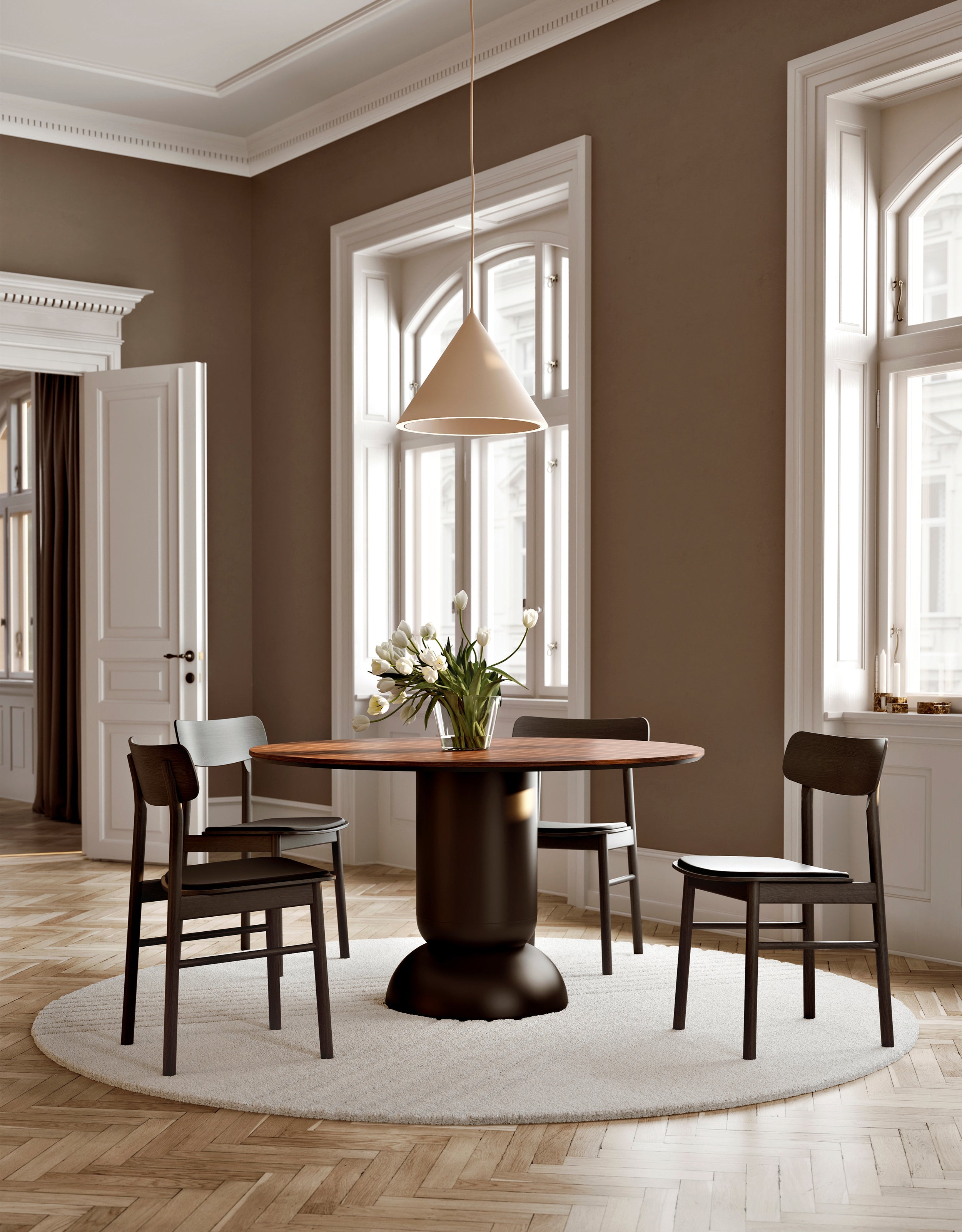 Guide: Vælg det rigtige tæppe til under spisebordet