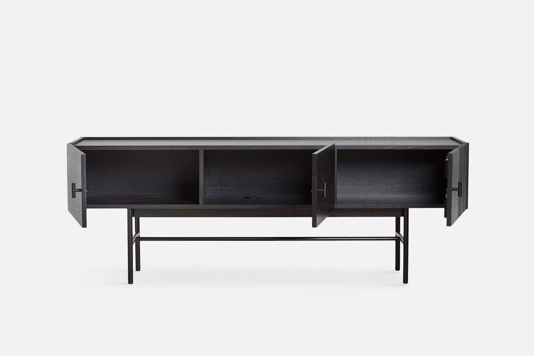 Array Lav Skænk (150 cm) - Sort