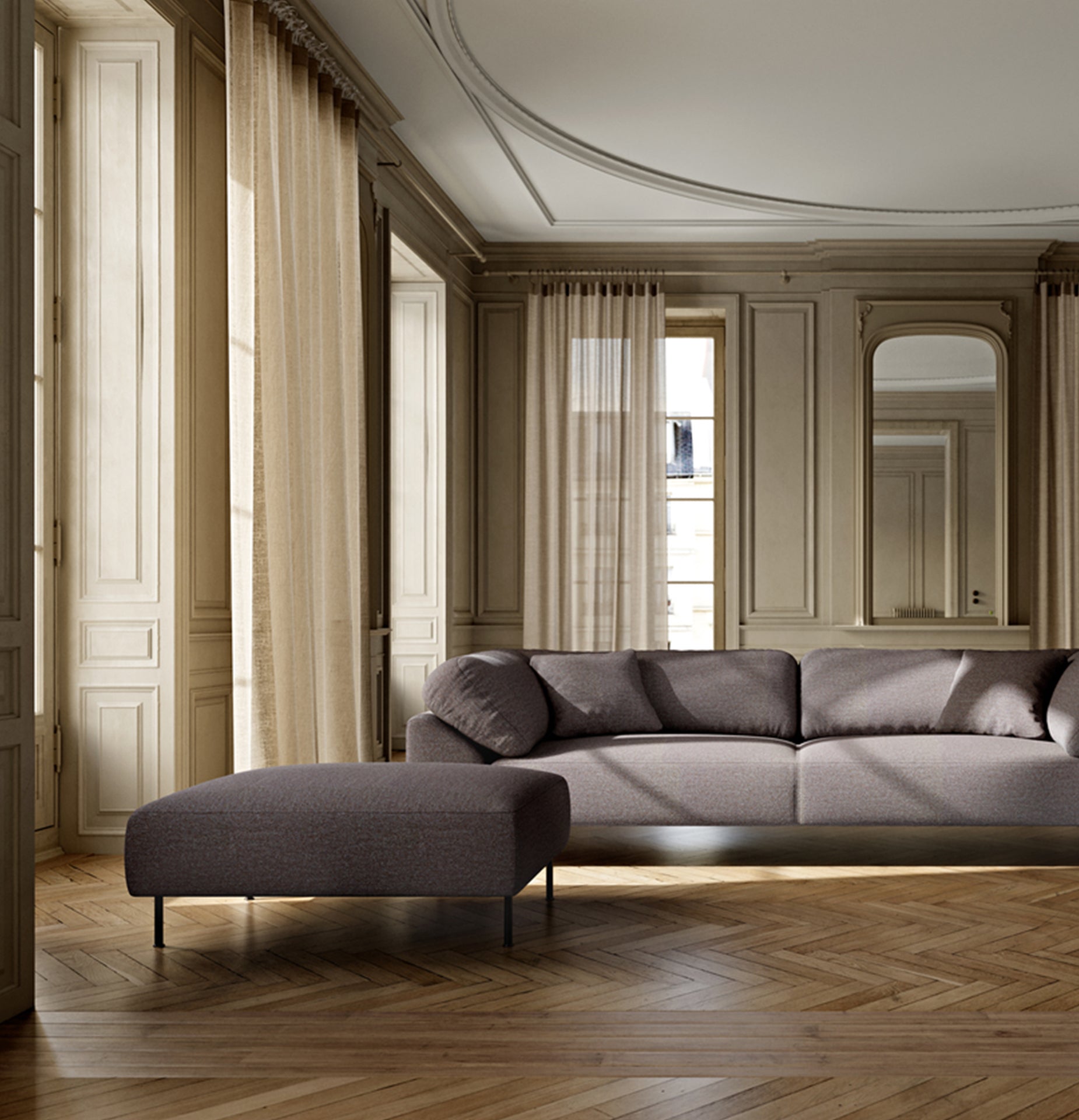 Collar Ottoman - Brun bouclé