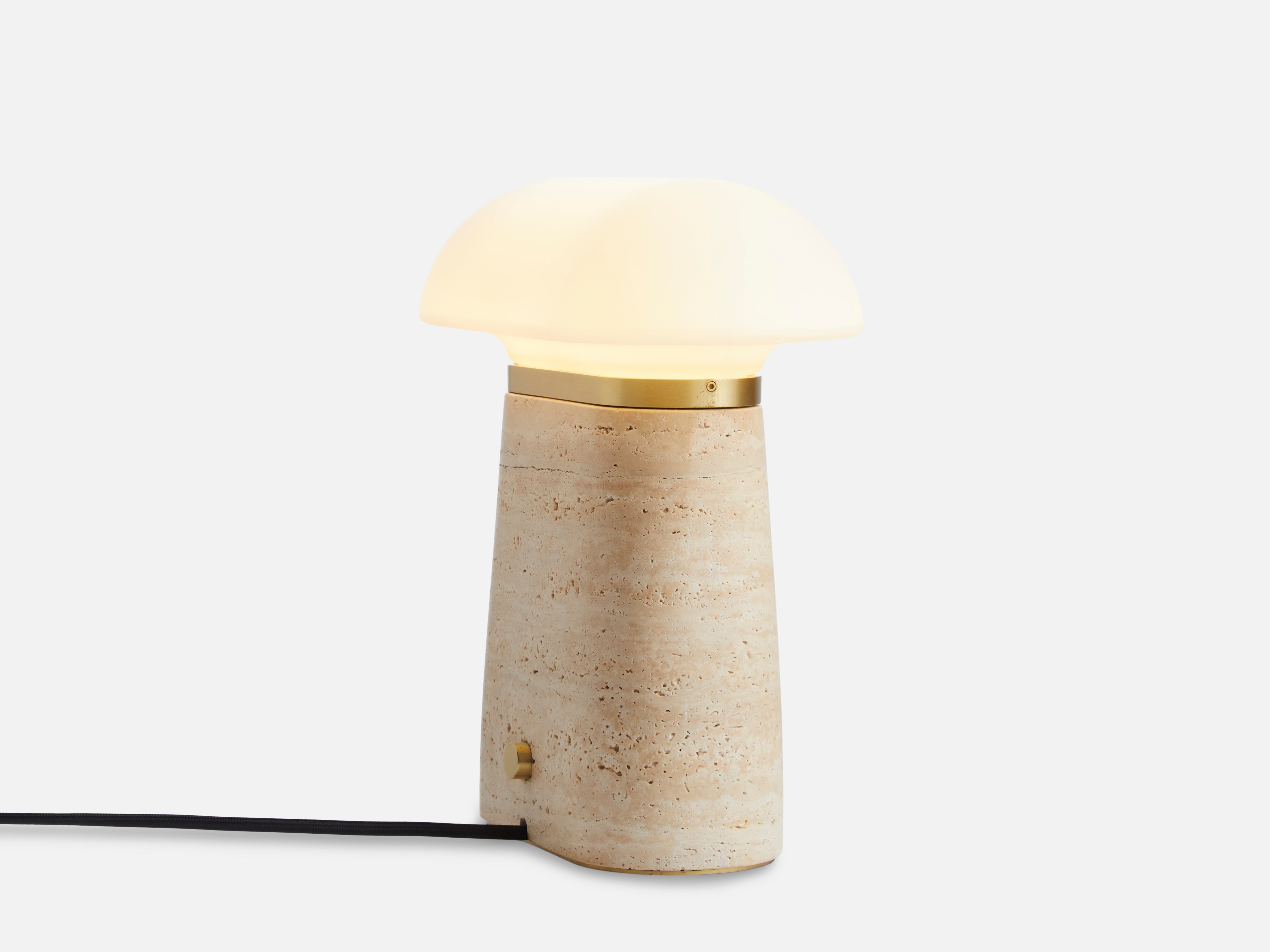 Nova Bordlampe - Travertin