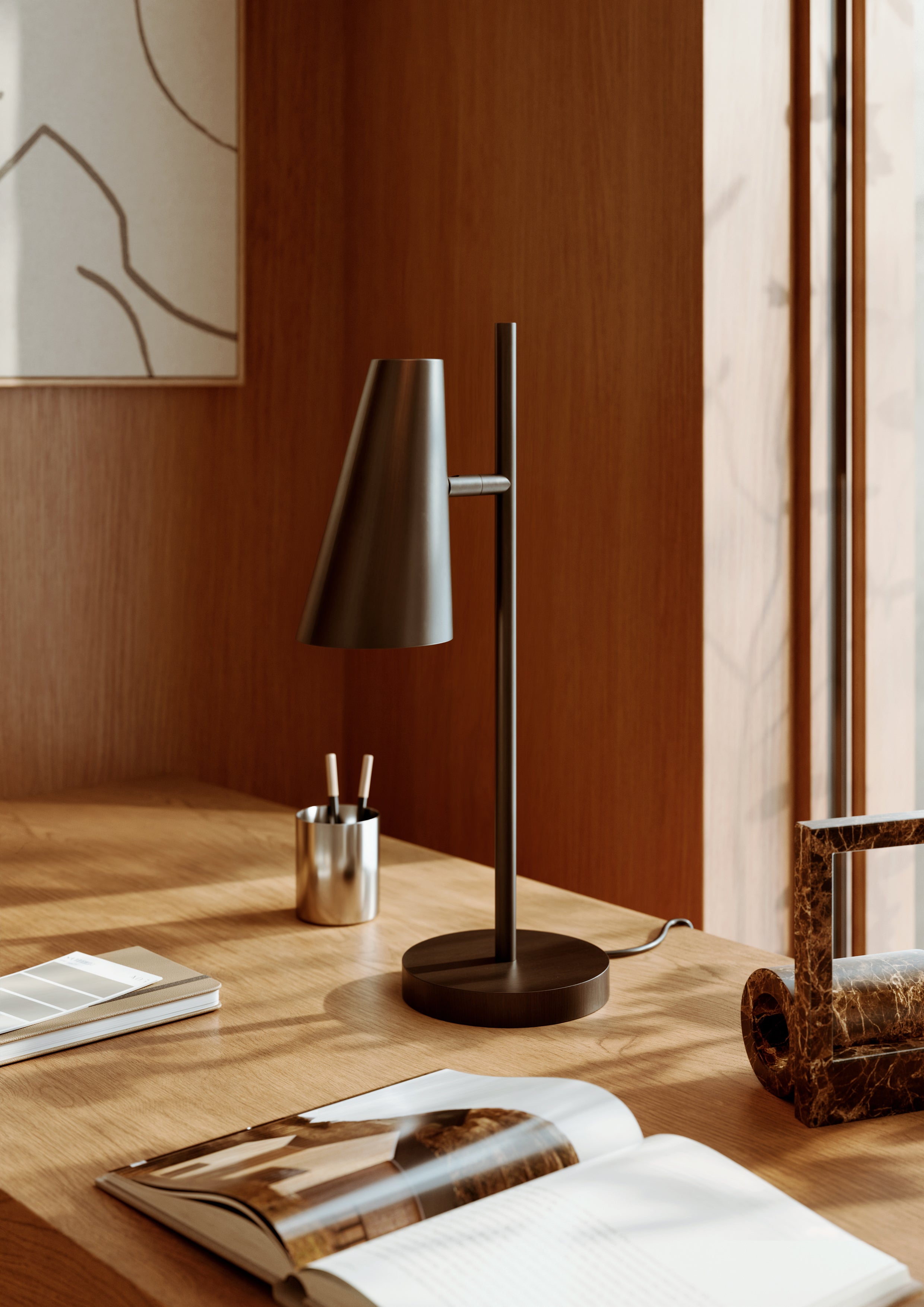 Cono Bordlampe - Sort