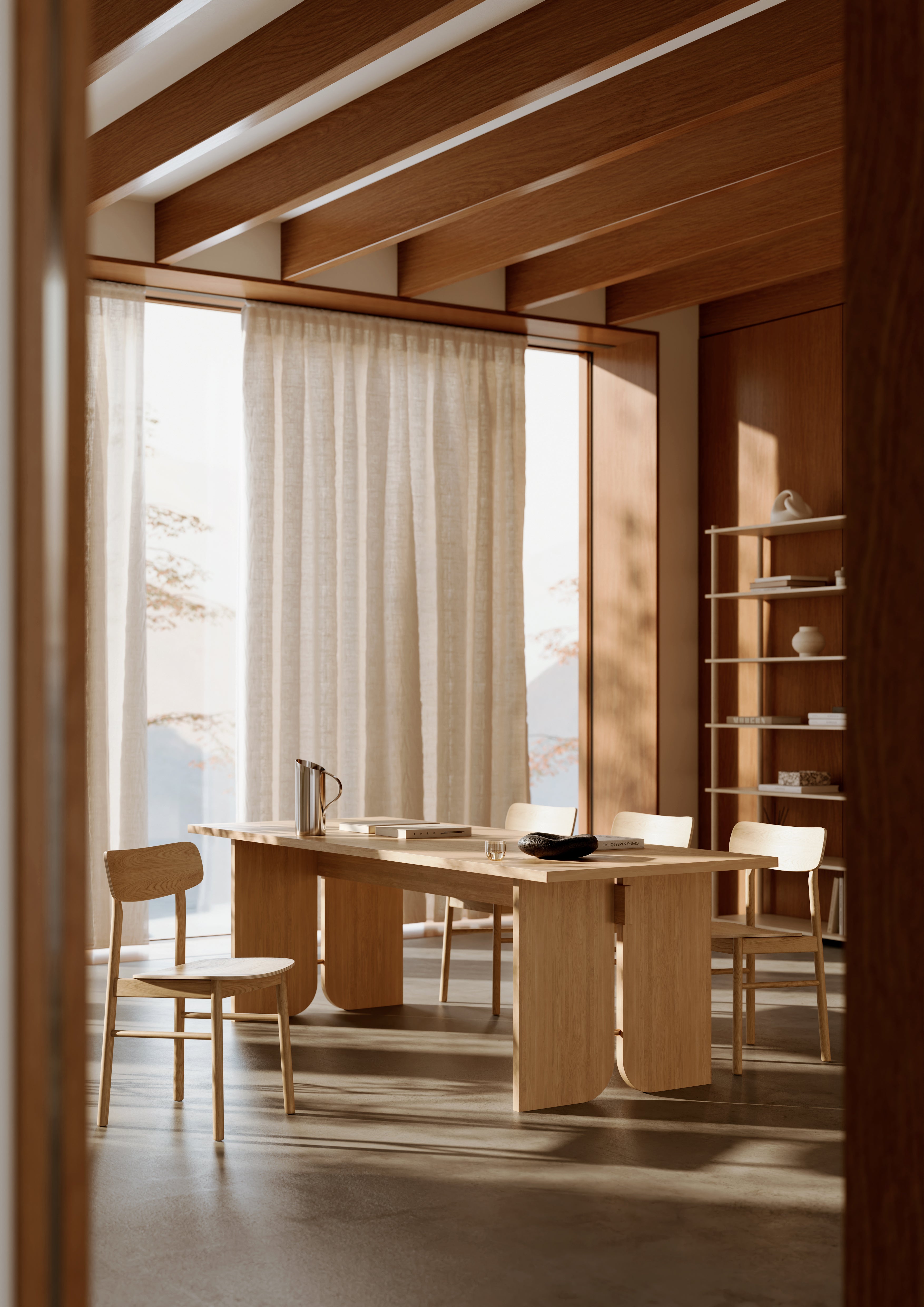 Kimono Spisebord - Eg