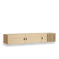Array wall-mounted sideboard (150 cm) - White pigmented oak