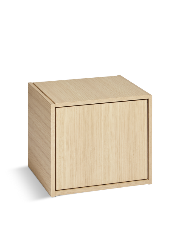 Bricks cube (door left) - Oak