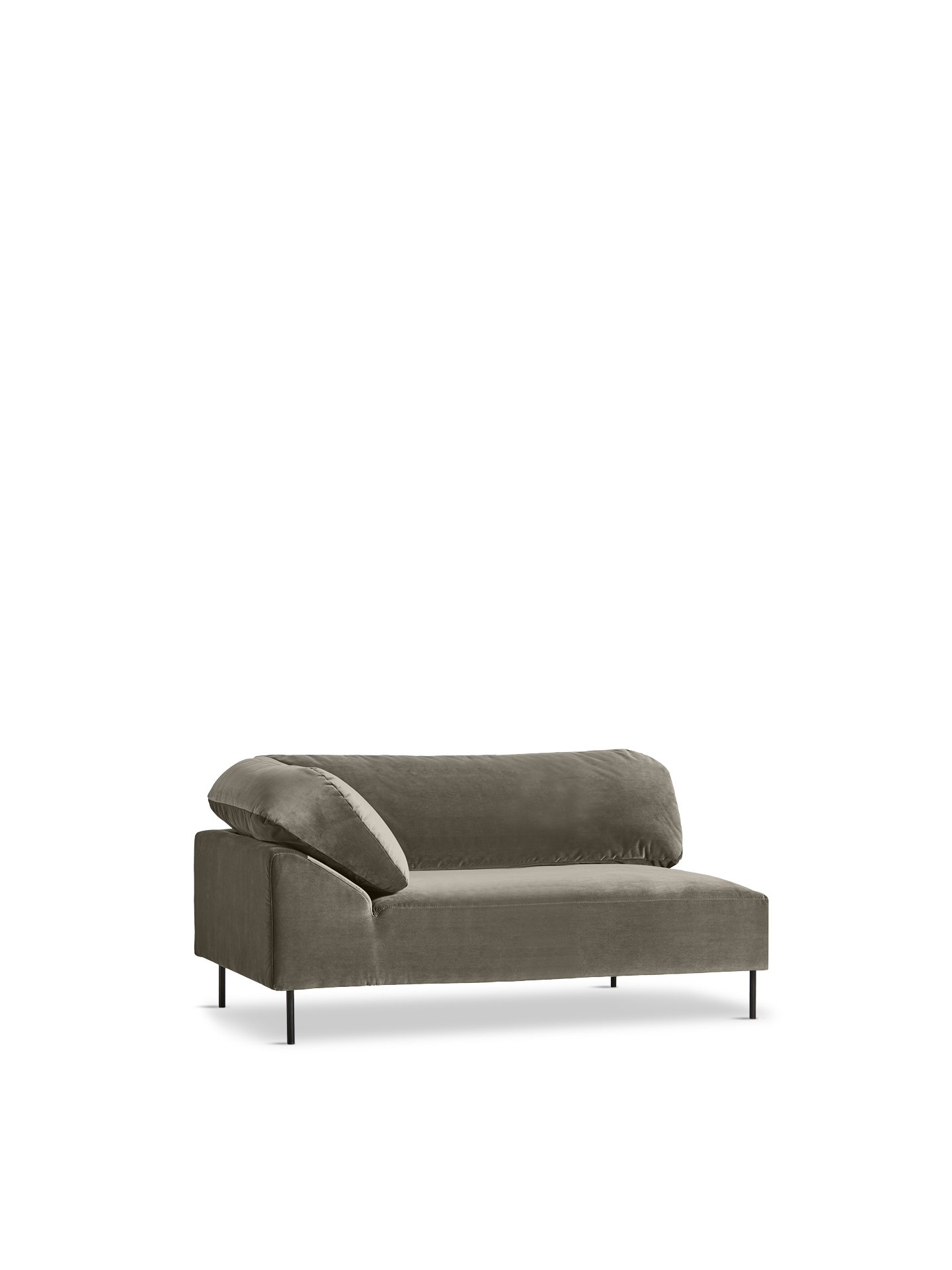 Collar Open end Højre (armlæn venstre) - Taupe
