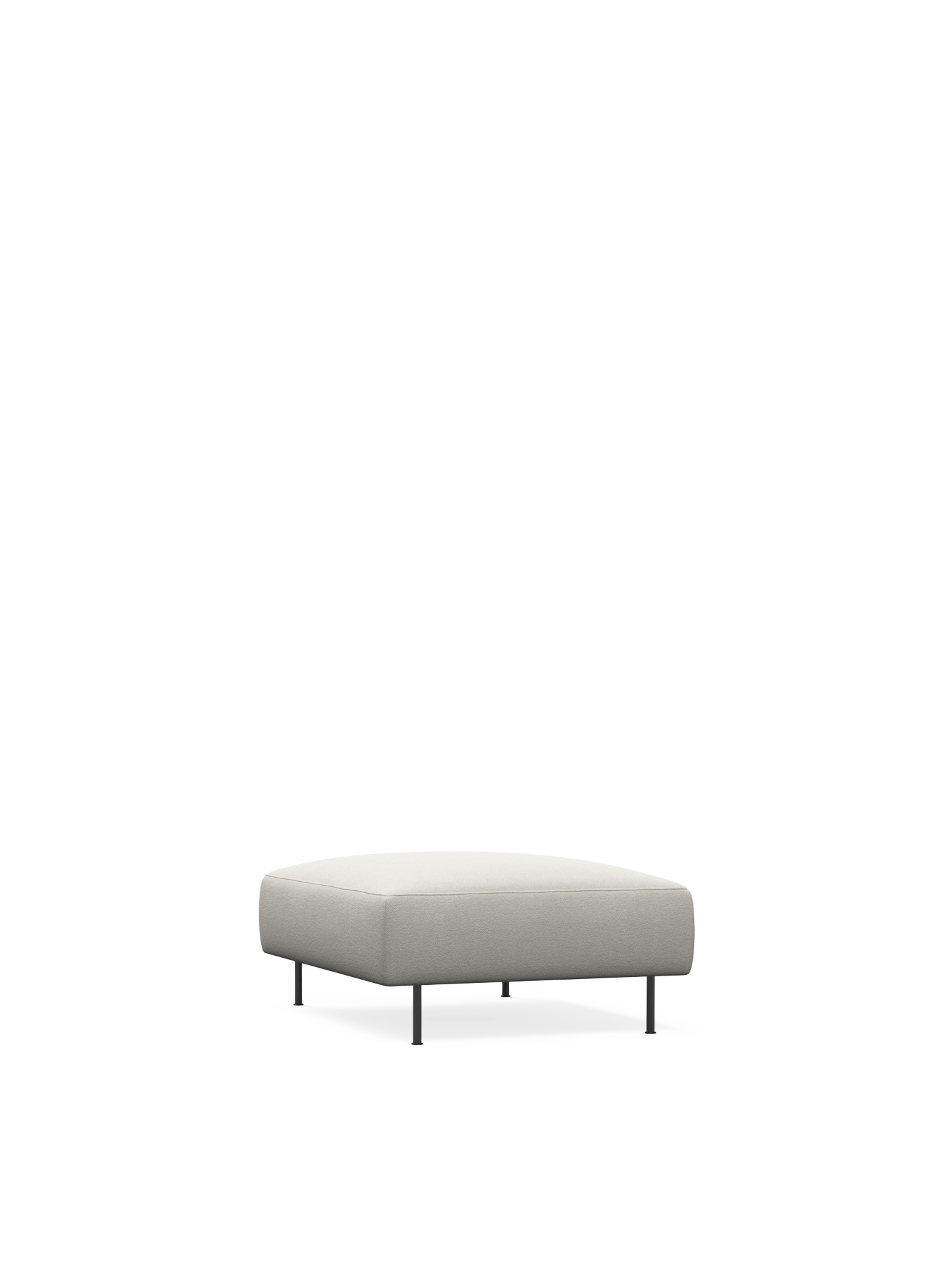Collar Ottoman - Råhvid bouclé