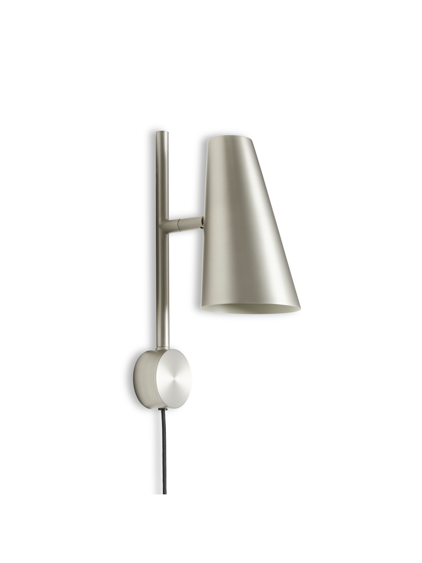 Cono Væglampe - Børstet metal finish