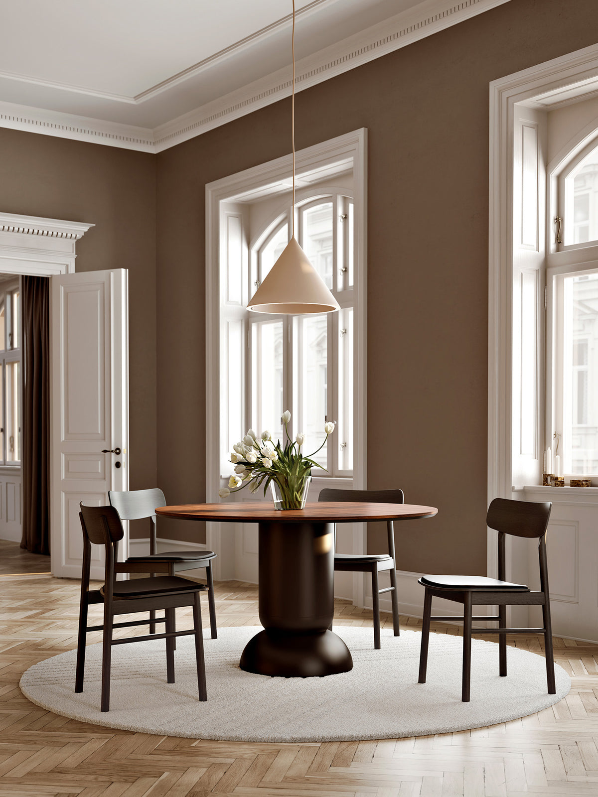 Ludo Spisebord (130 cm) - Valnød