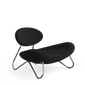 Meadow lounge chair - Charcoal/Chrome