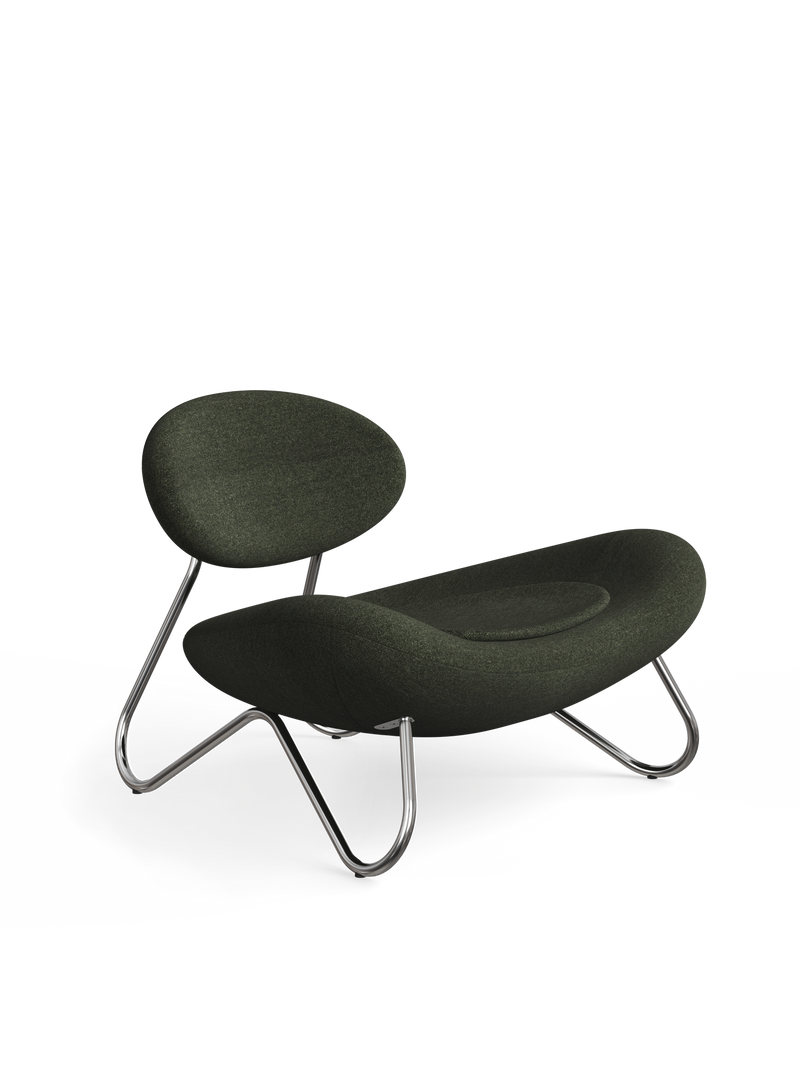Meadow lounge chair - Pine/Chrome