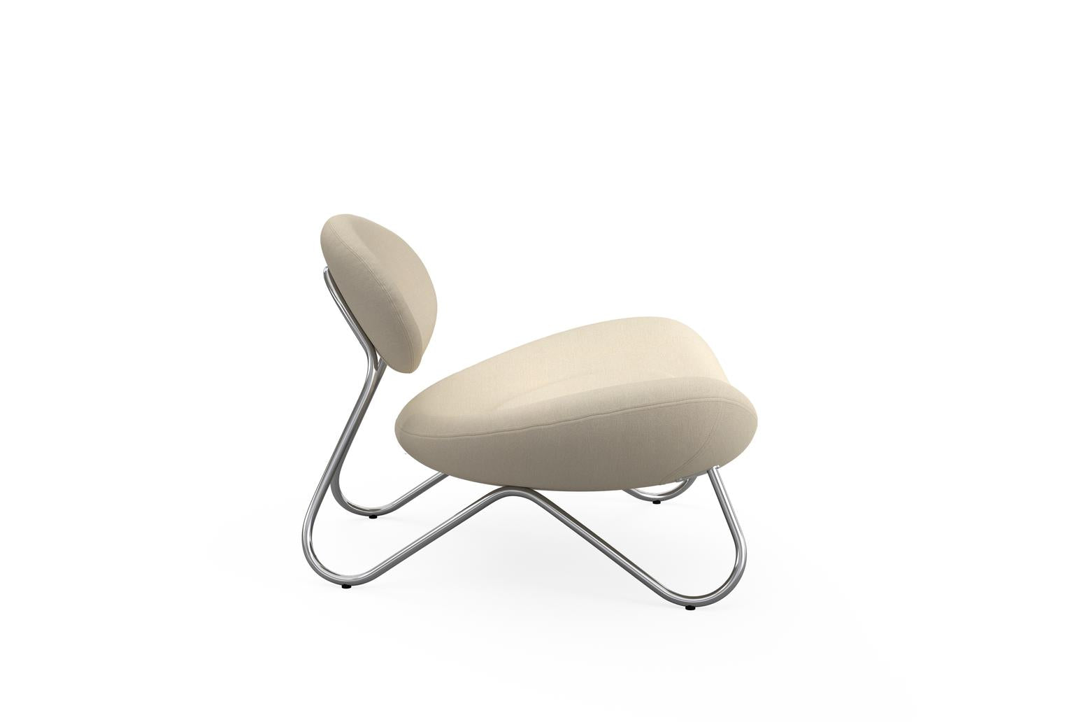Meadow Loungestol - Hvid/Krom