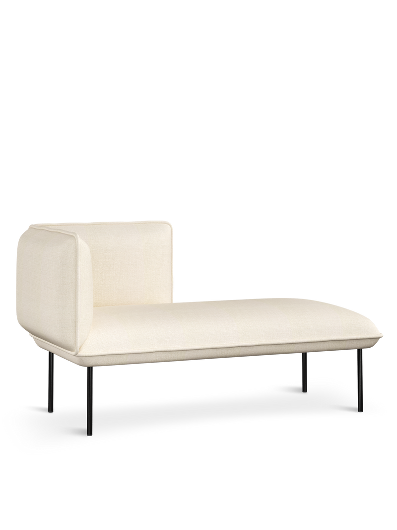 Nakki Lobby - Chaise longue left module - Off white