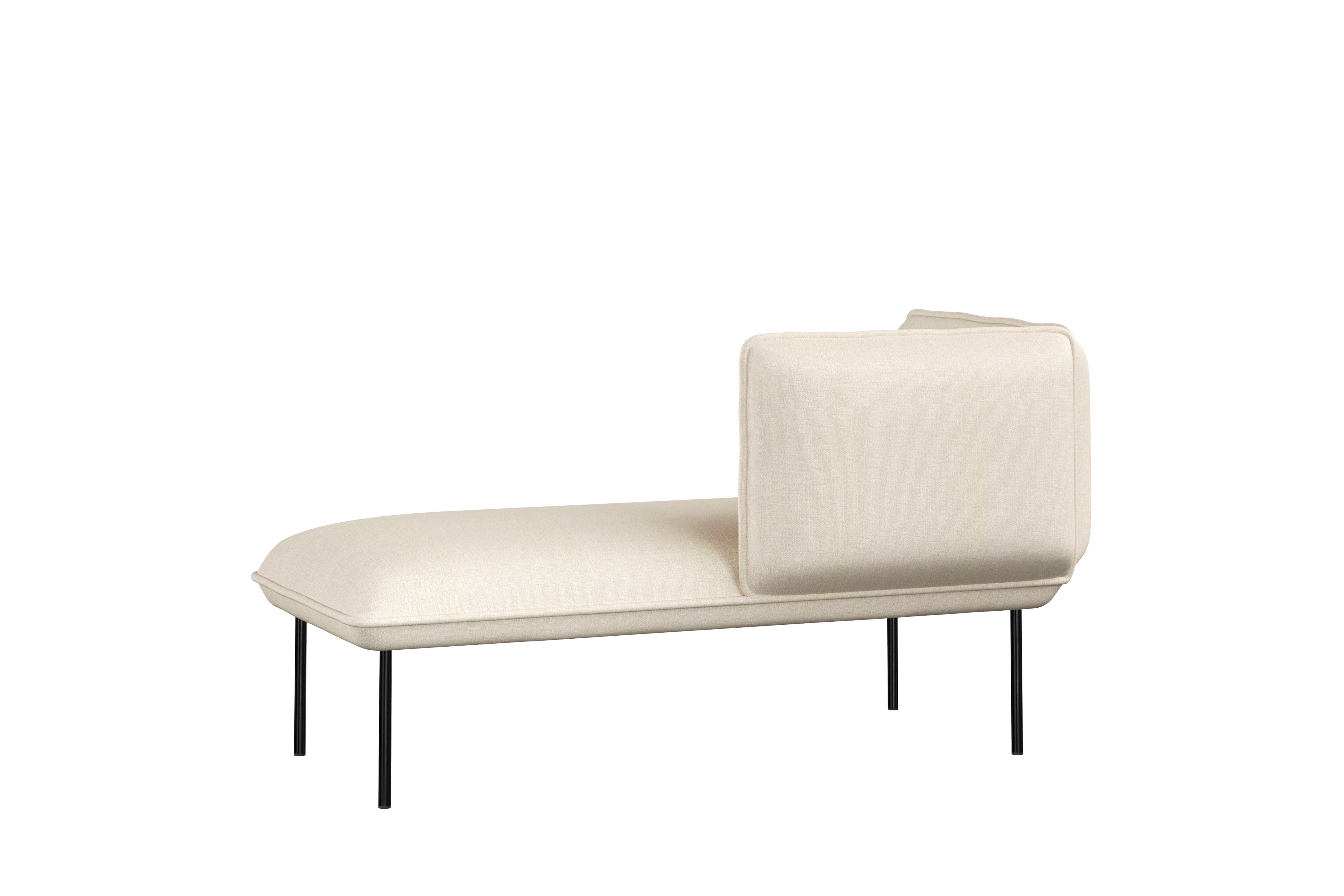 Nakki Lobby Chaiselongue Modul (venstre) - Råhvid
