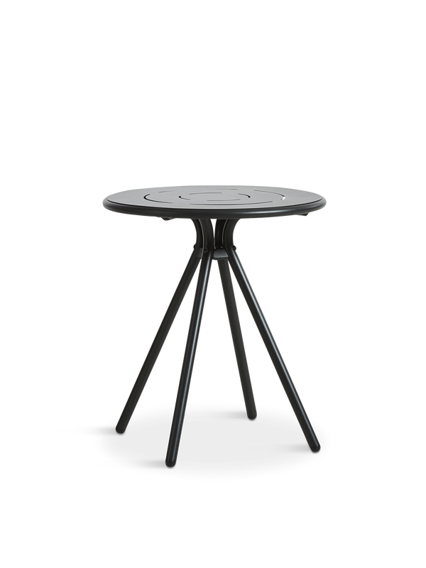 RAY round café table - Charcoal black