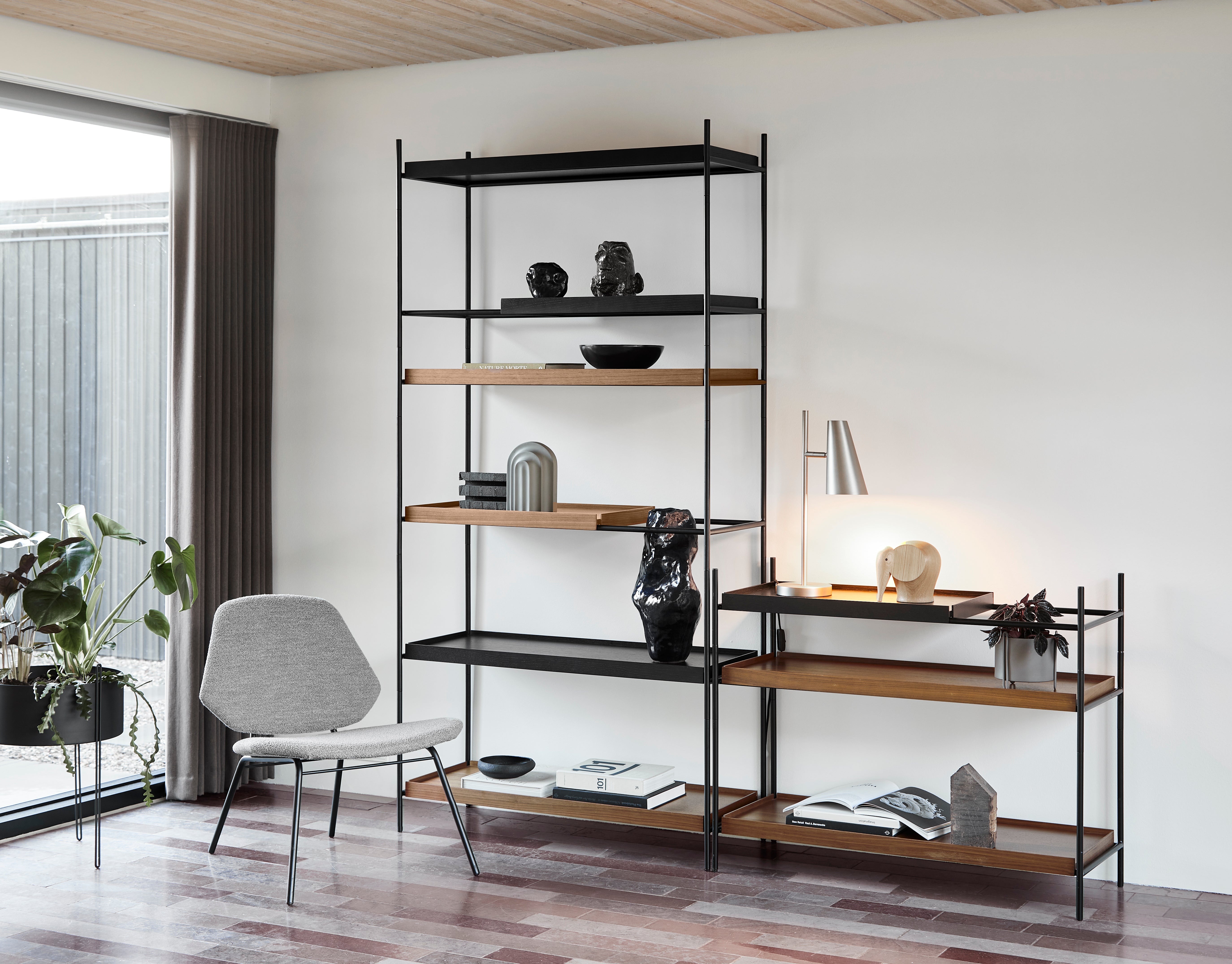 Tray Reol (Høj) - Valnød - Style 18