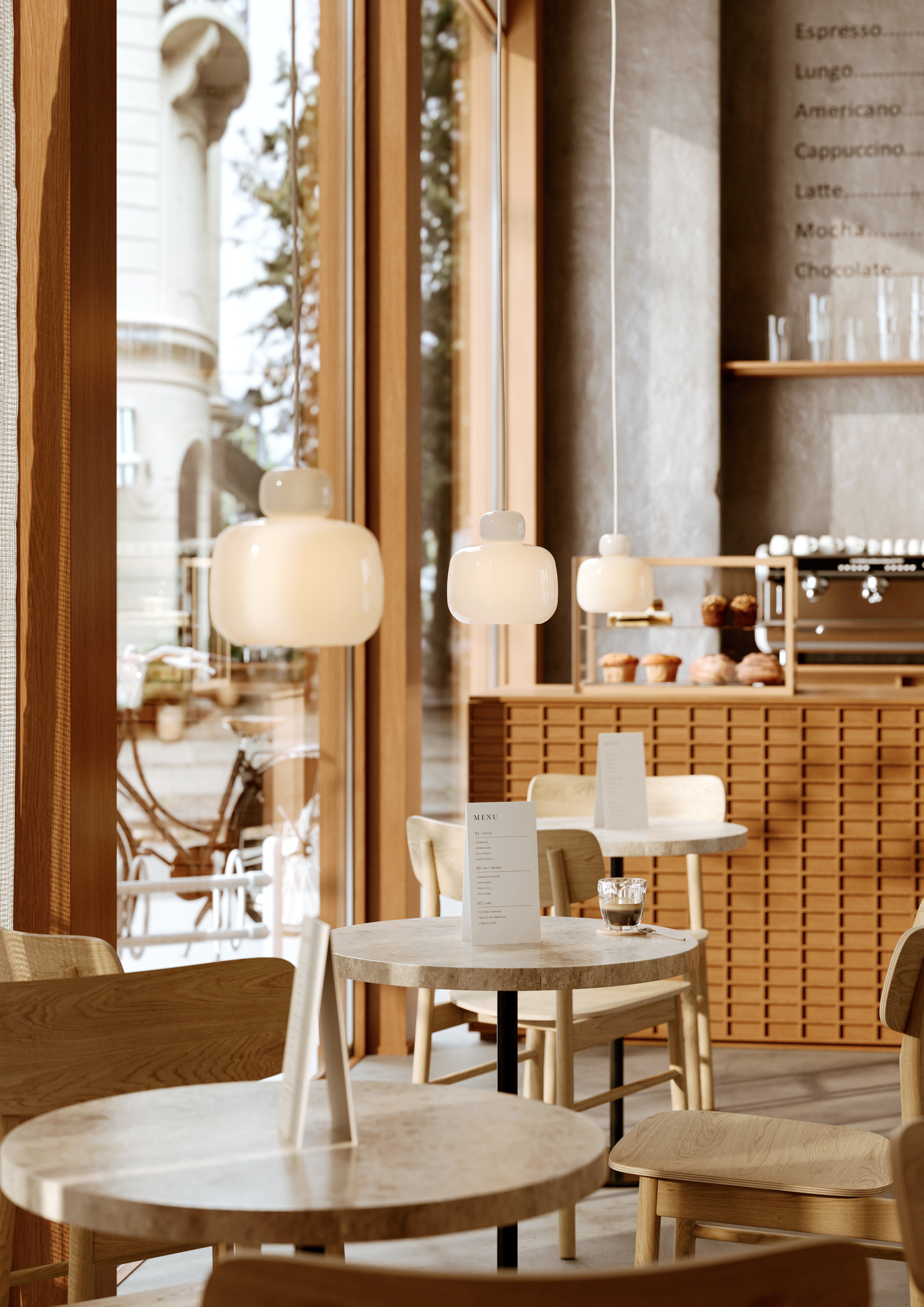 Stone Pendel (lille) - Glas