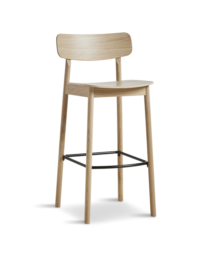 Soma bar stool - White pigmented oak
