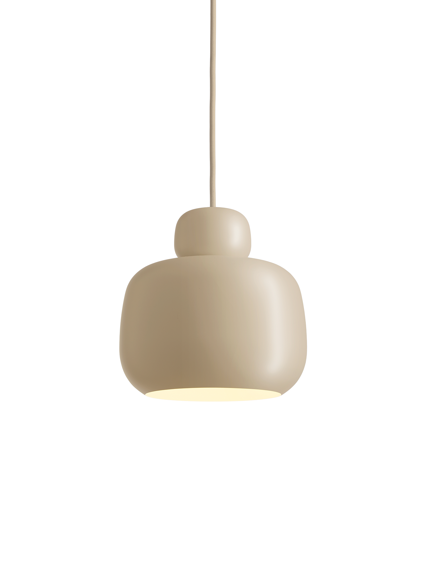 Stone Pendel (lille) - Beige