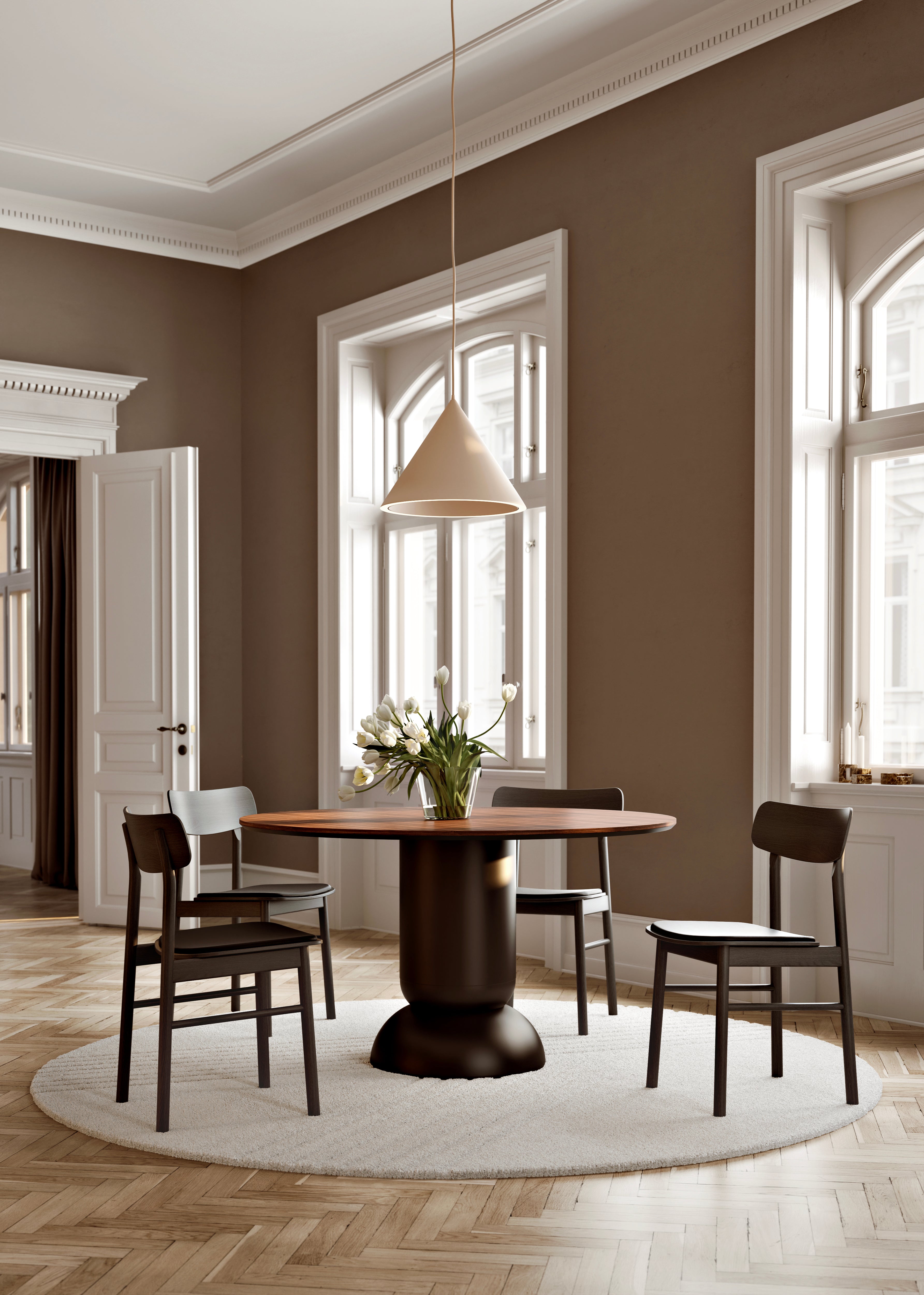 Ludo Spisebord (130 cm) - Valnød