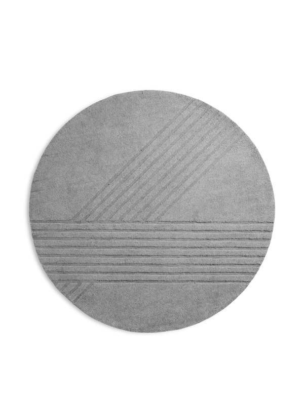 Kyoto rug (Ø: 200 cm) - Grey