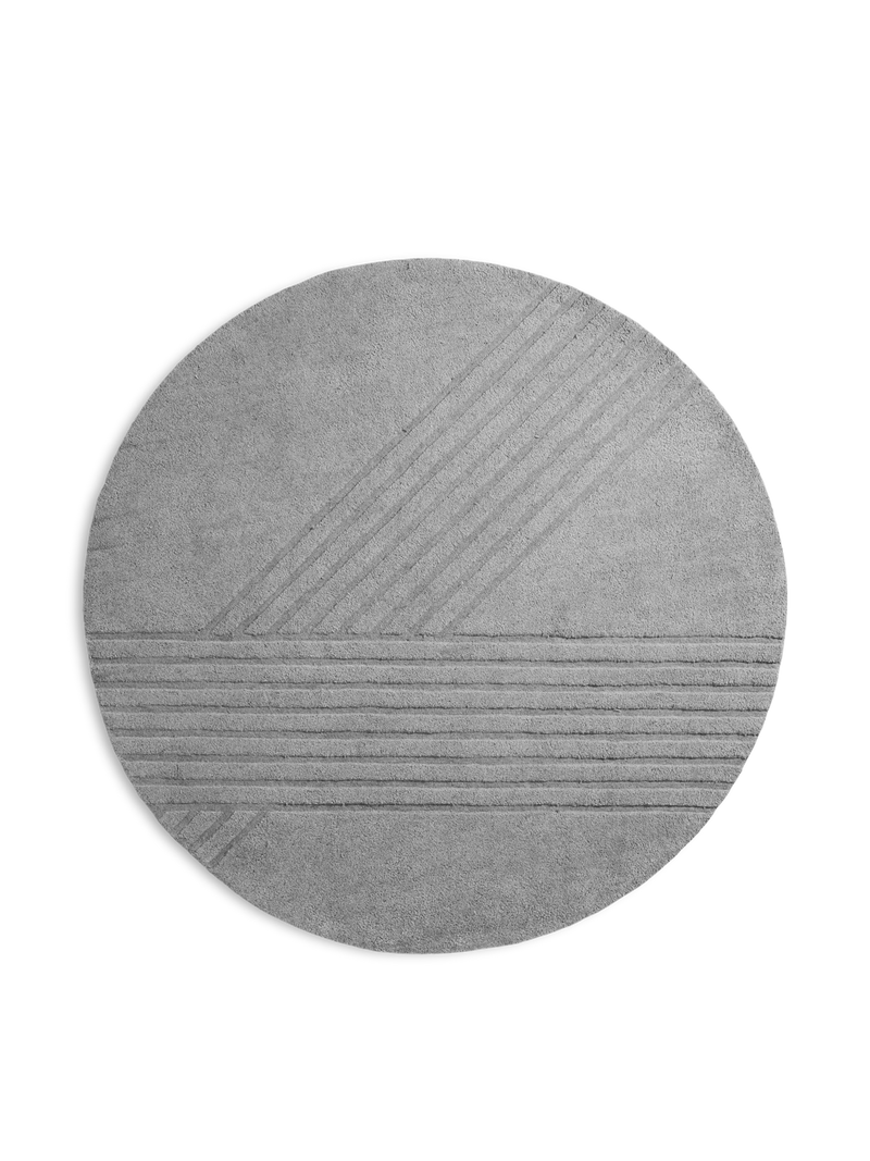 Kyoto rug (Ø: 200 cm) - Grey