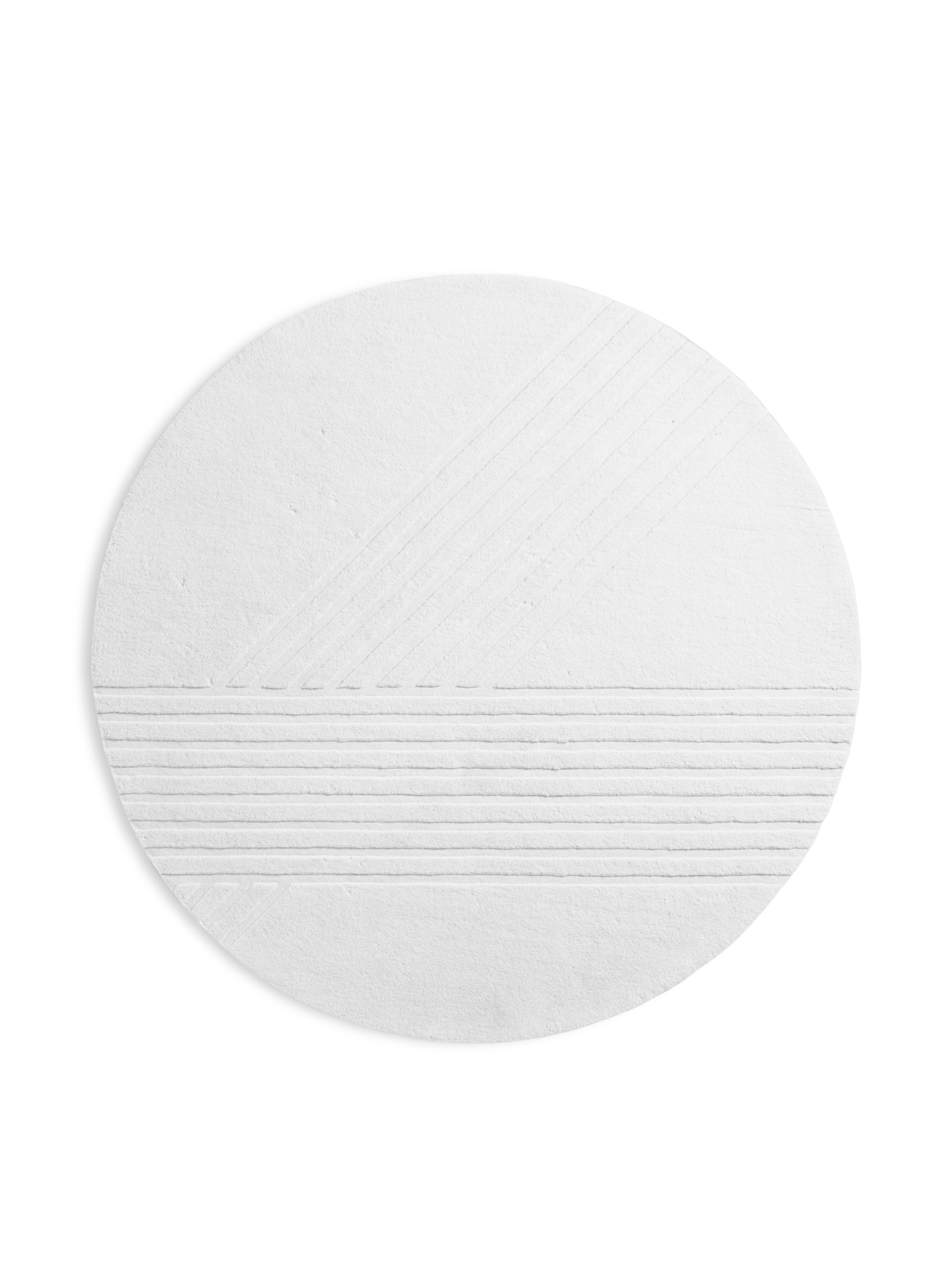 Kyoto Tæppe (Ø200 cm) - Råhvid