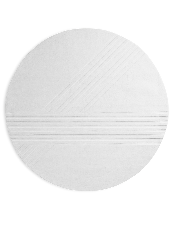 Kyoto rug (Ø: 250 cm) - Off white