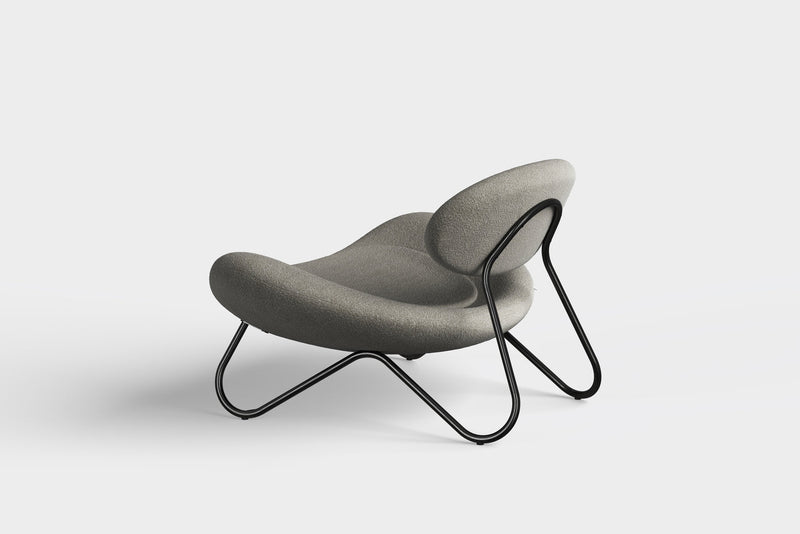 Meadow lounge chair - Warm grey/Black