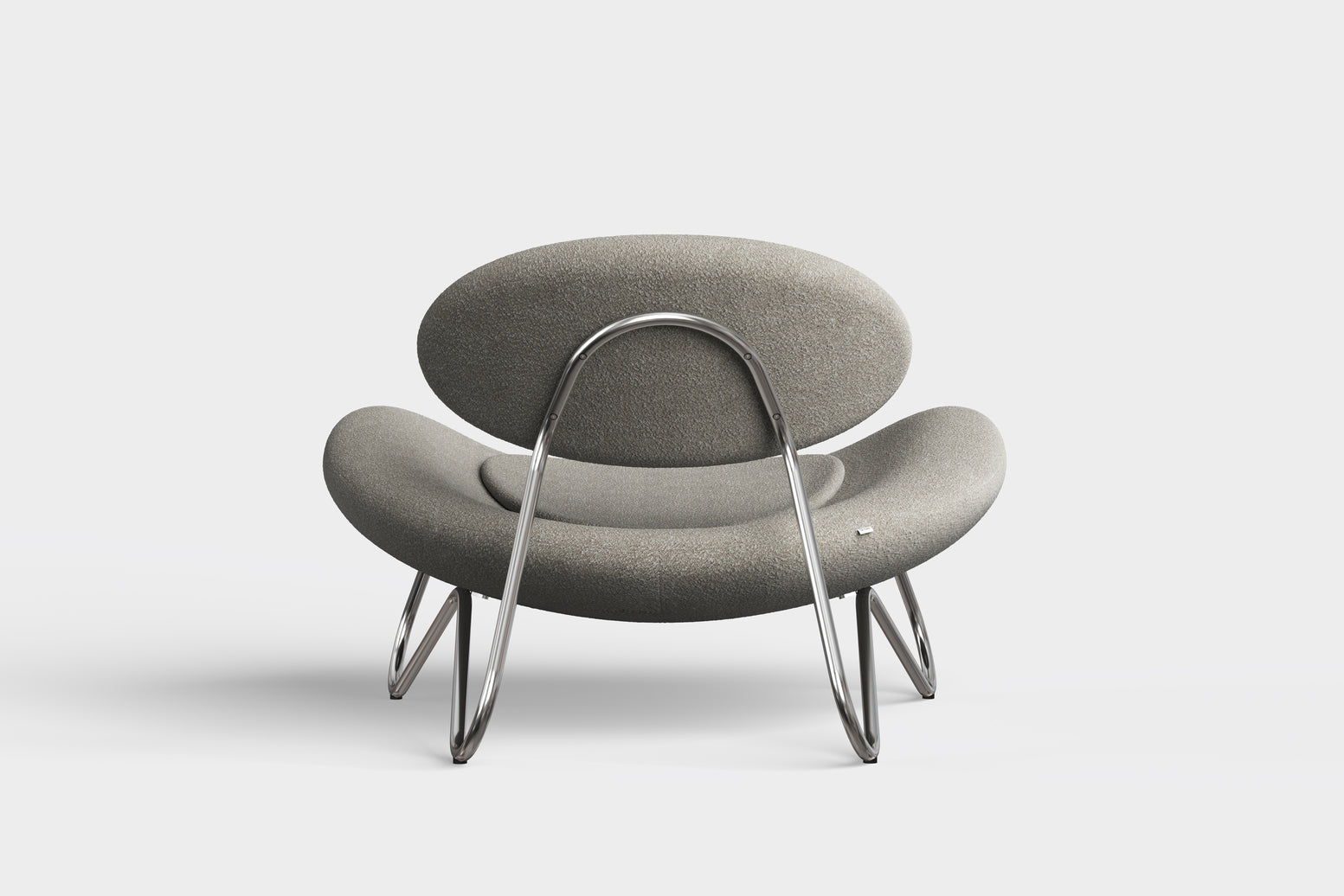 Meadow Loungestol - Varm Grå/Krom