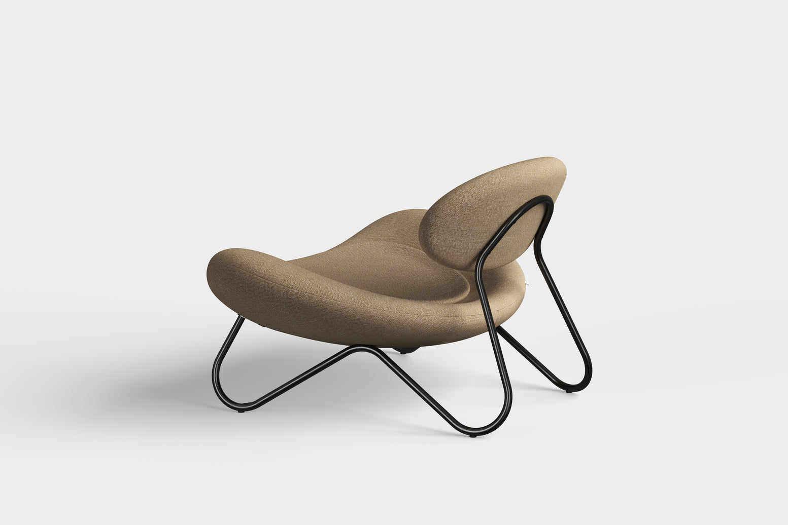 Meadow Loungestol - Beige/Sort