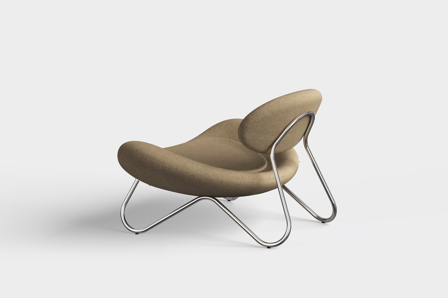 Meadow Loungestol - Beige/Krom