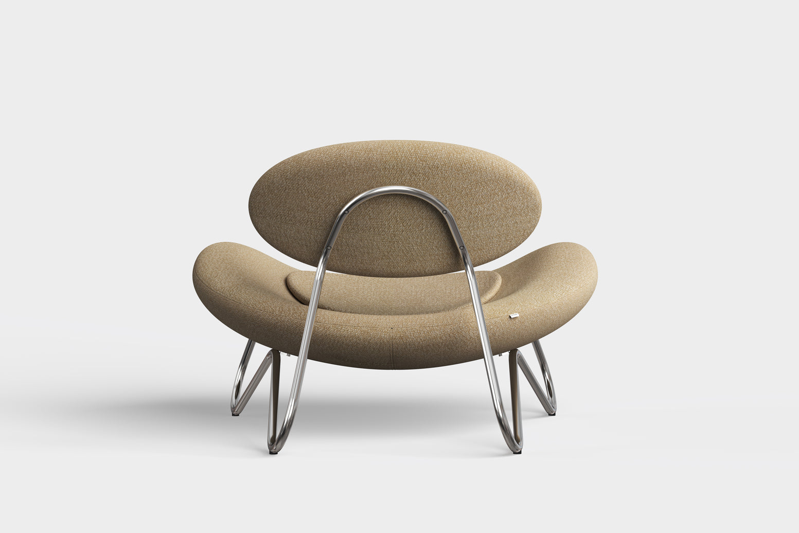Meadow Loungestol - Beige/Krom
