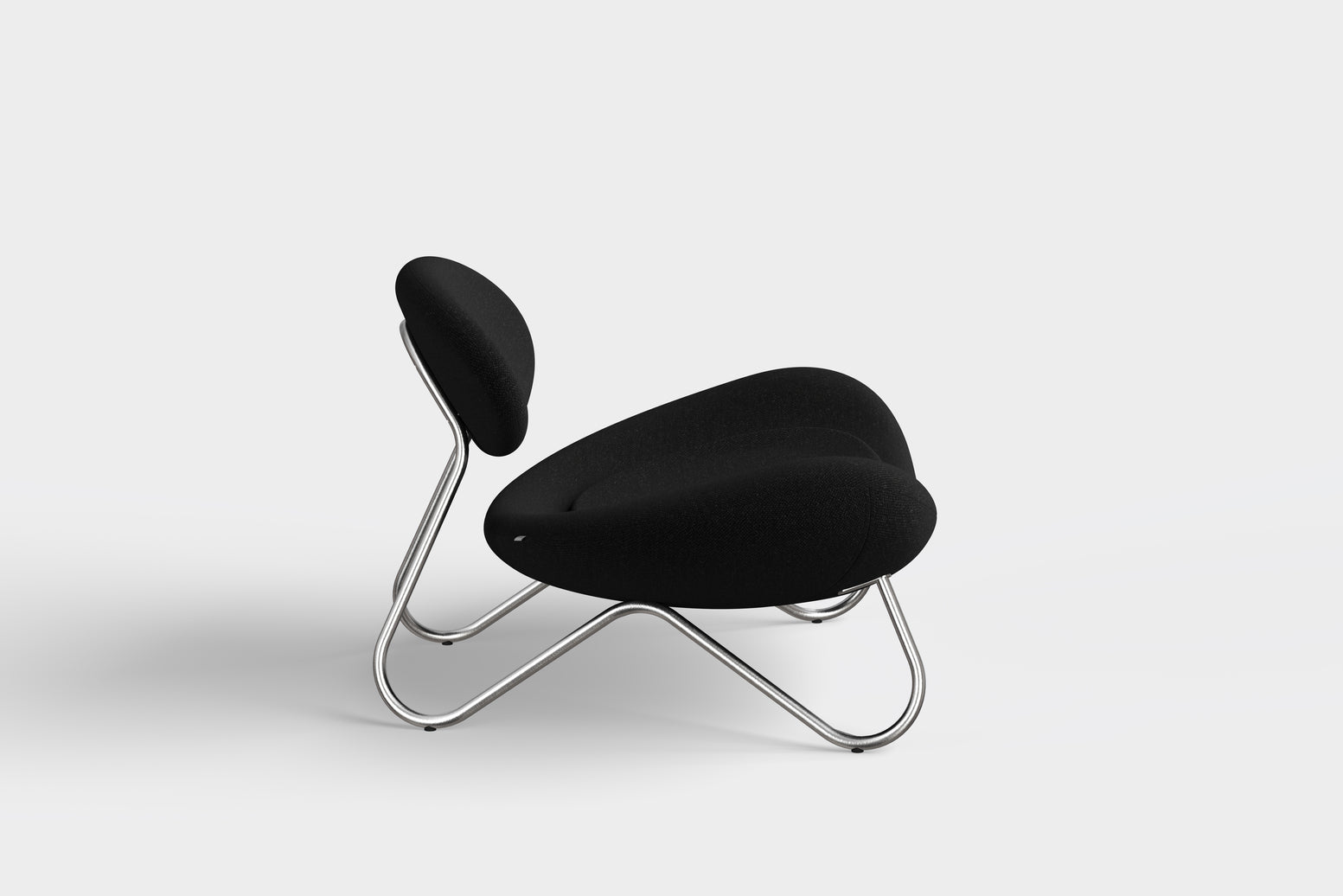 Meadow Loungestol - Charcoal/Børstet Stål
