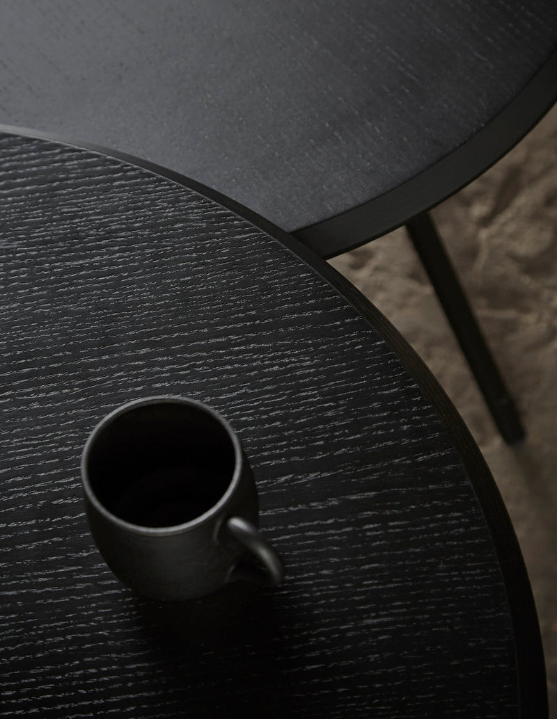 Soround coffee table - Black ash (Ø60xH40,50)