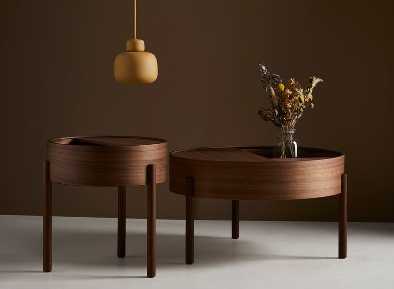 Arc coffee table (66 cm) - Walnut