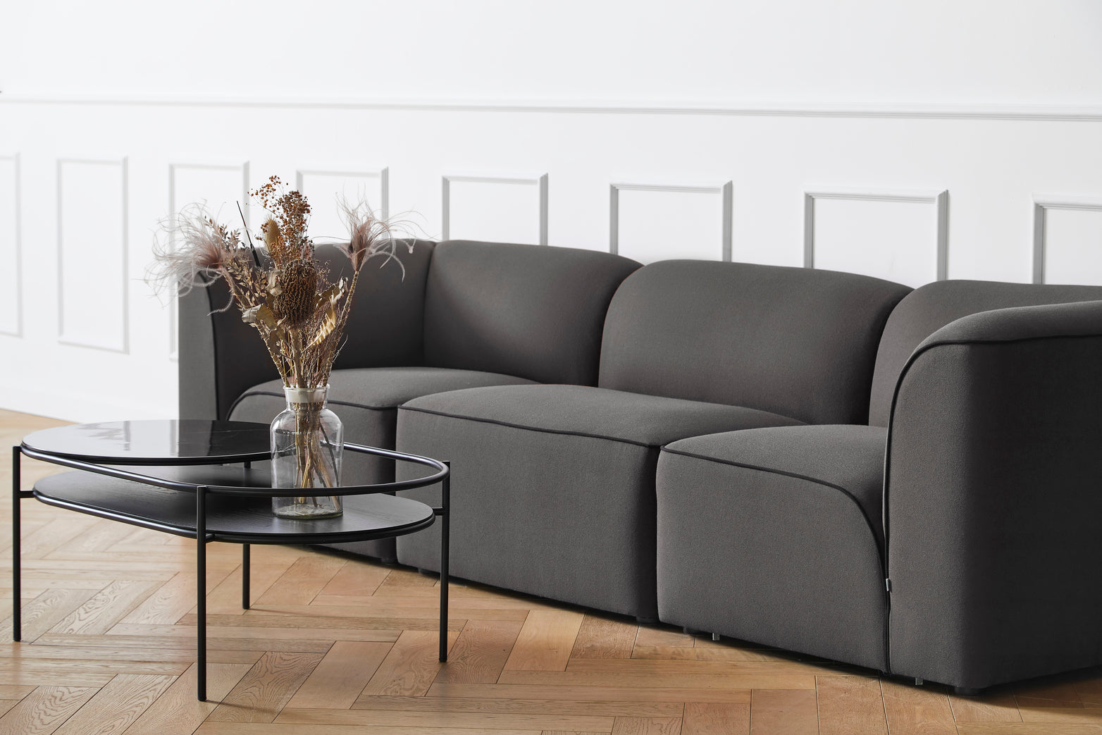 Flora Midtermodul (90 cm) - Lys sand