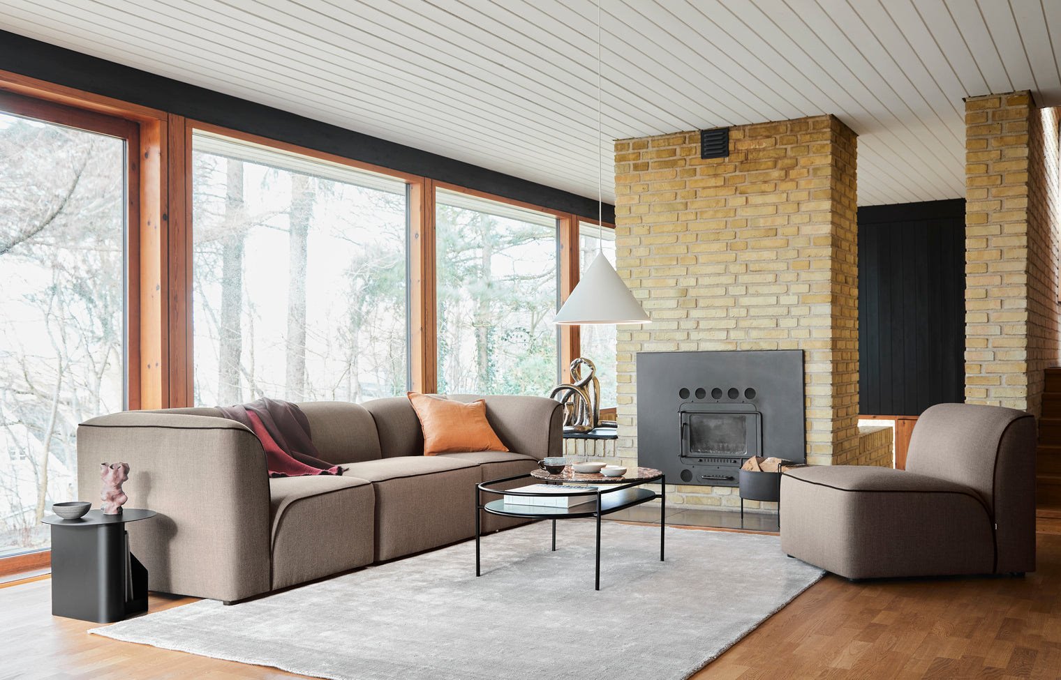 Flora 3-personers sofa - Varm beige
