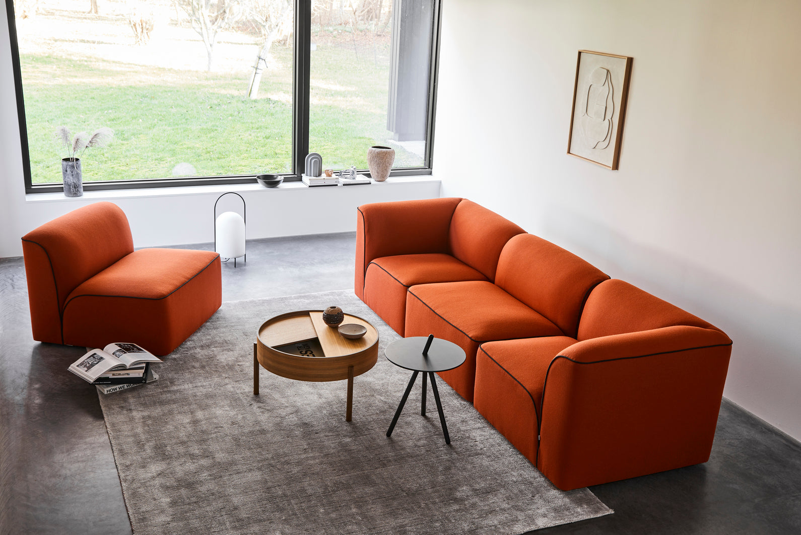 Flora 3-personers sofa - Varm beige