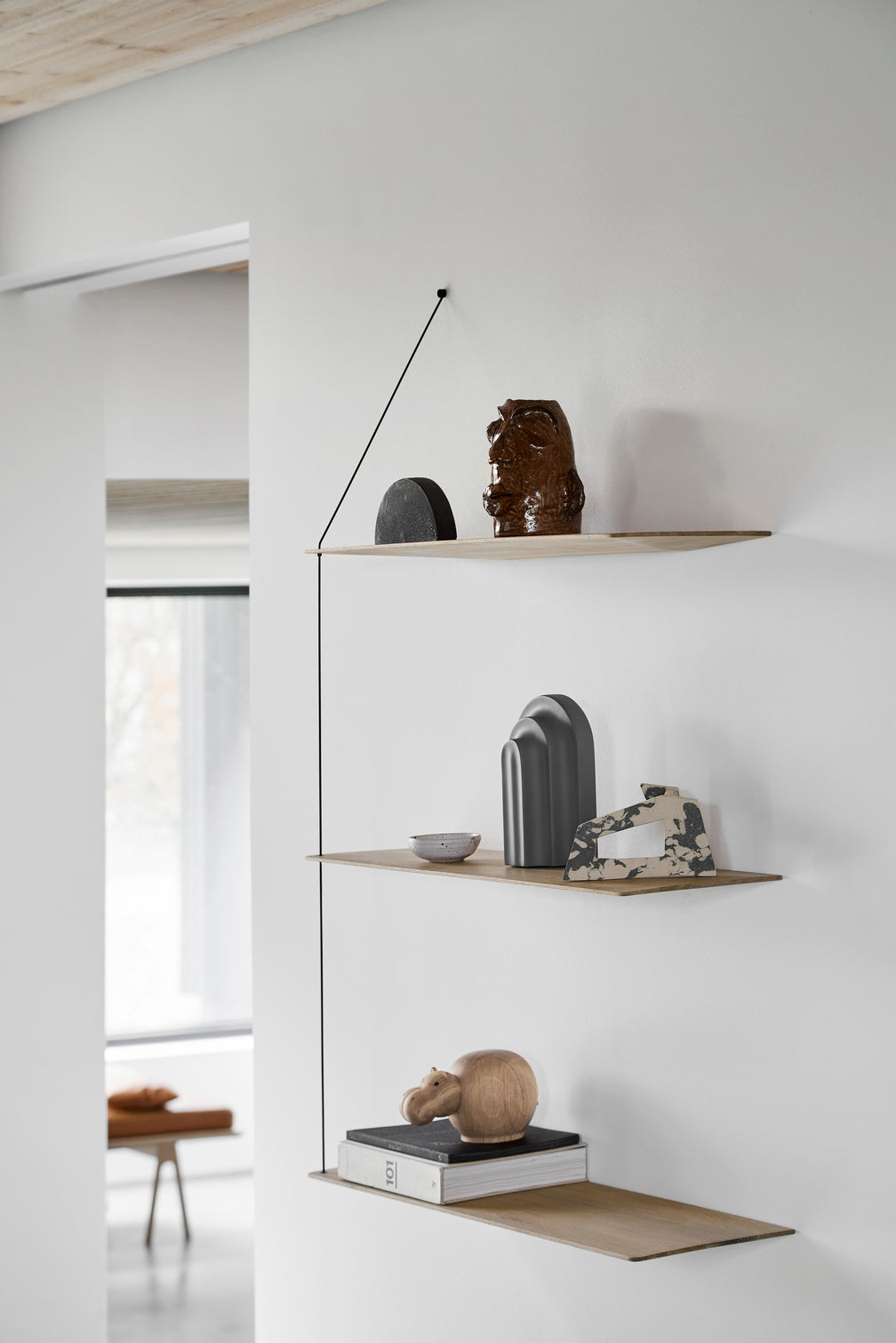 Stedge Hylde (80 cm) - Hvidpigmenteret eg