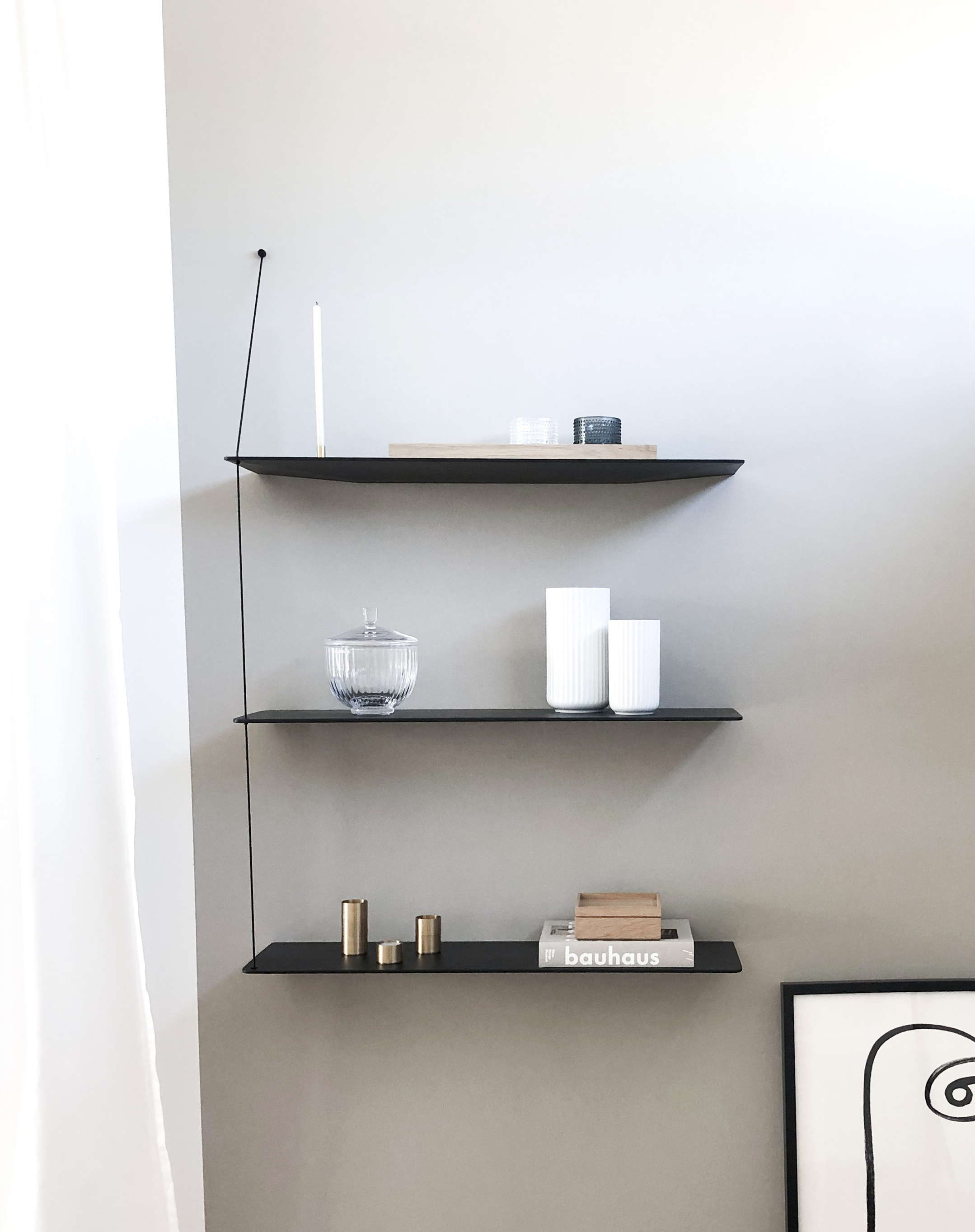 Stedge Hylde (80 cm) - Sort