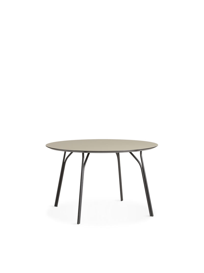 Tree dining table (120 cm) - Beige/black